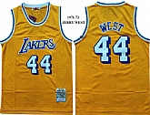 Lakers 44 Jerry West Yellow 1971-72 Hardwood Classics Jersey,baseball caps,new era cap wholesale,wholesale hats